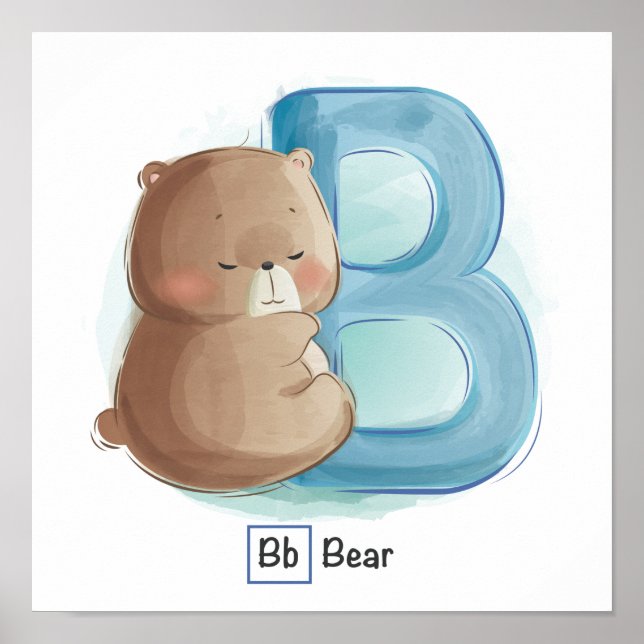 Cute Animal Alphabet Poster (Front)