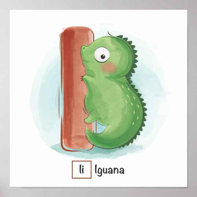 Cute Animal Alphabet Poster (Front)