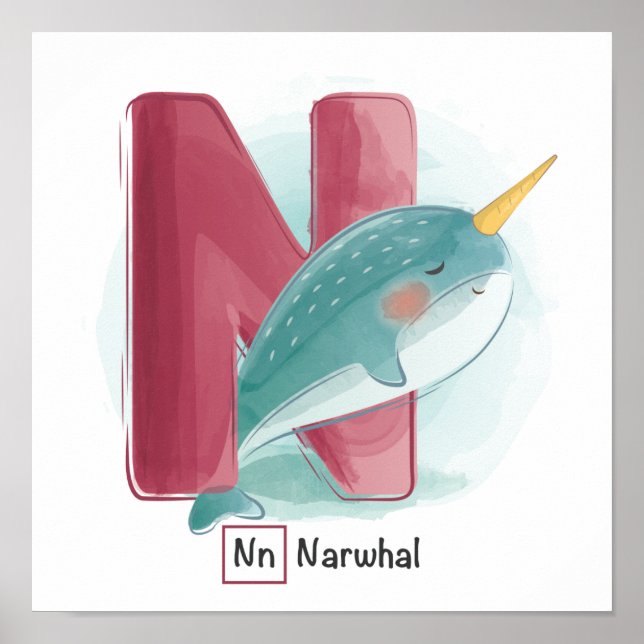 Cute Animal Alphabet Poster (Front)