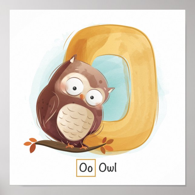 Cute Animal Alphabet Poster (Front)