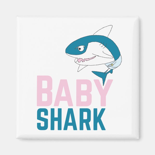 Cute Animal Art Animal Baby Sharks Animal Art Magnet (Front)