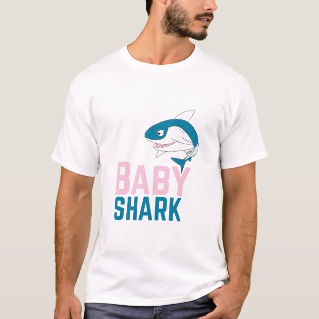 Cute Animal Art Animal Baby Sharks Animal Art T-Shirt (Front)