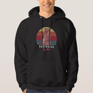 Cute Animal Aussie Quokka  Retro Australia Hoodie