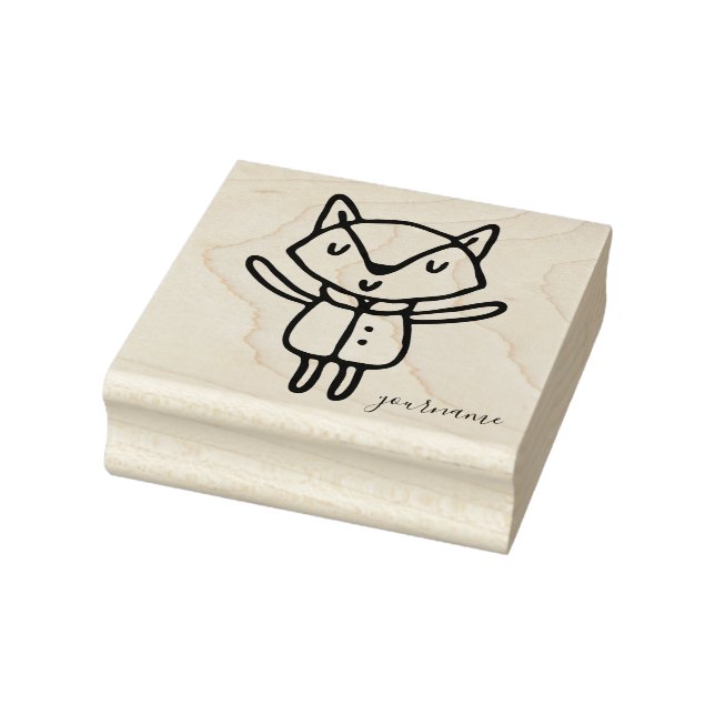 Cute Animal Baby Fox Rubber Stamp (Stamp)