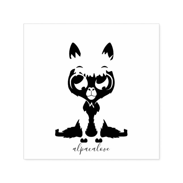 Cute Animal Baby Llama Self-inking Stamp (Design)