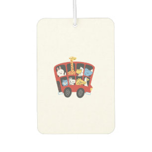 Cute Animal Bus Adventure for Kids   Car Air Freshener