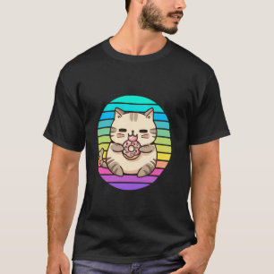 Cute Animal Cat Kitten With Sun, Boys, Girls, Adul T-Shirt