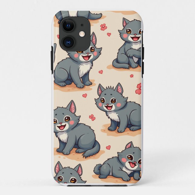 cute animal character Case-Mate iPhone case (Back)