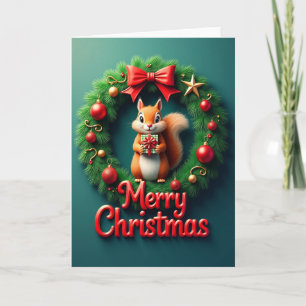 Cute Animal Christmas Card