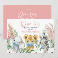 Cute animal covid mask drive by baby