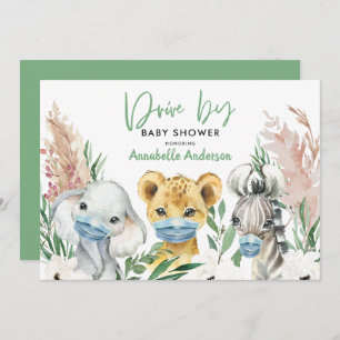 Cute animal covid mask drive by baby