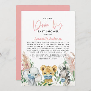 Cute animal covid mask drive by baby