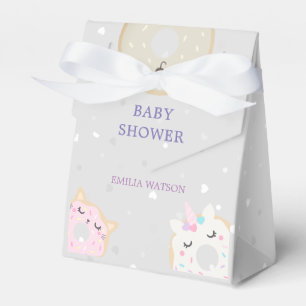 cute animal doughnuts baby shower Favour Box