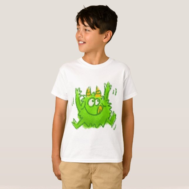 Cute Animal Drawing T-Shirt (Front Full)