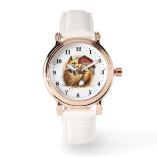 Cute animal fox lovers  watch