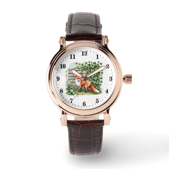 Cute animal fox lovers  watch (Front)