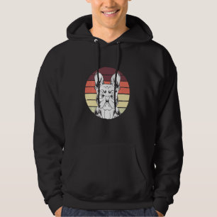 Cute Animal Frenchie Dog Pet Owner Retro French Bu Hoodie