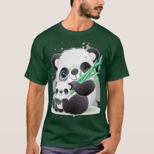 Cute Animal Friendly Panda 12 T-Shirt