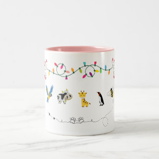 Cute Animal Friends Mug | Kids Cartoon Coffee Cup