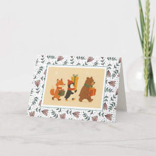 Cute Animal Gift Friends Birthday Card