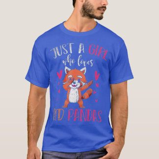 Cute Animal Girls Kids Gift Just A Girl Who Loves  T-Shirt