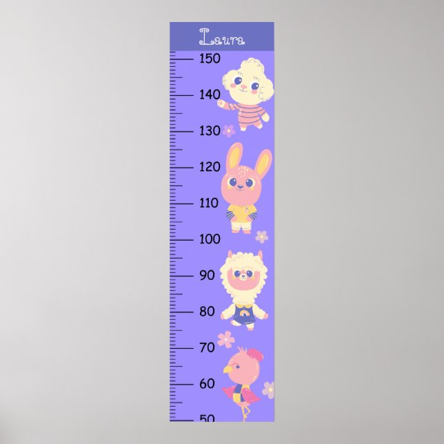 Cute Animal Growth Chart (Front)
