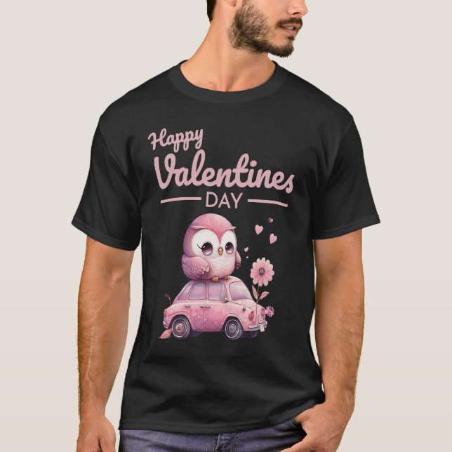 Cute Animal Heart Panda  Happy Valentine Day  30 T-Shirt (Front)