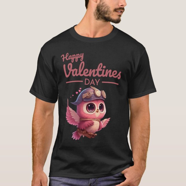 Cute Animal Heart Panda  Happy Valentine Day  9 T-Shirt (Front)