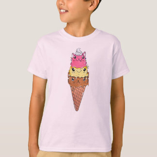 Cute Animal Ice Cream Cone T-shirt