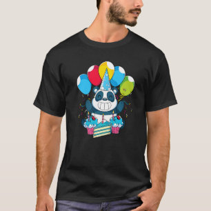 Cute Animal Kids Birthday Party Panda Bear Panda T-Shirt