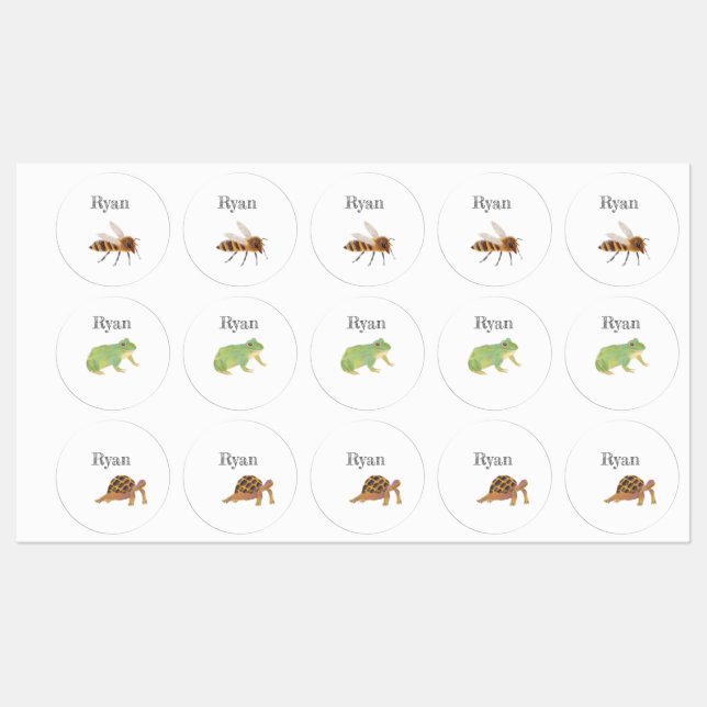 Cute Animal Labels (Sheet)