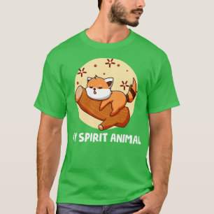 Cute Animal Lover Present My Spirit Animal Red Pan T-Shirt