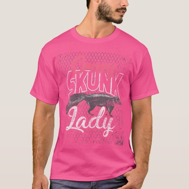Cute Animal Lover Skunk T-Shirt (Front)