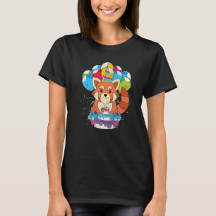 Cute Animal  Panda Kids Birthday Party Red Panda T-Shirt