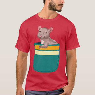 Cute Animal Pet Lover Rodent Rat Owner Pocket Rat T-Shirt