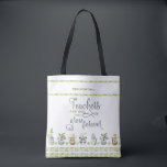 Cute Animal Potted Plants and Teacher Quote Tote Bag<br><div class="desc">Personalized tote bag with "Teachers plant seeds that grow forever" - teacher quote in ornate typography. This adorable design features watercolor illustrations of potted plants in cute animal shaped pots and borders of bamboo. The animals are koala bears, moose, panda, a cat and a hare. In addition, the template is...</div>