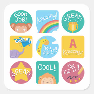 Cute Animal Reward Motivational Classroom Labels 