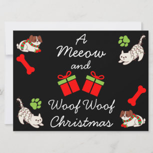 Cute Animal Seasonal Christmas Greeting Holiday Card