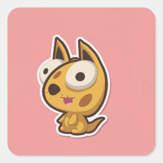 Cute Animal Square Sticker