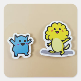 Cute Animal Square Sticker