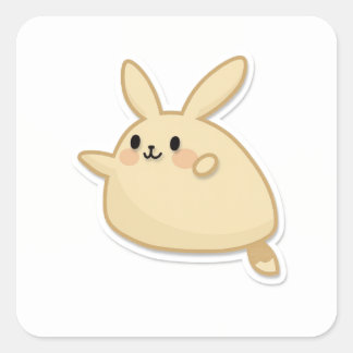 Cute Animal Square Sticker