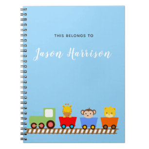 Cute Animal Train Notebook