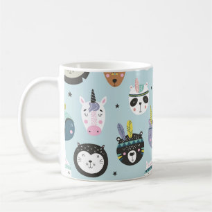 Cute Animal Tribal: Boho Pattern Coffee Mug