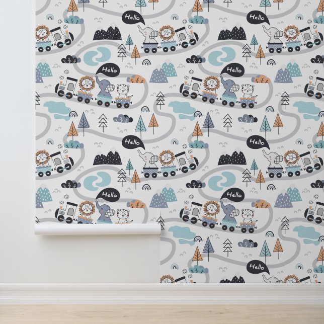 Cute Animals And Train Wallpaper (Application)