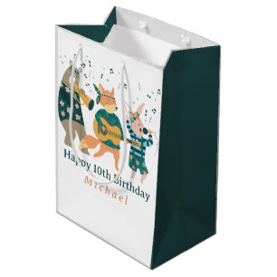 Cute Animals Bend Medium Gift Bag