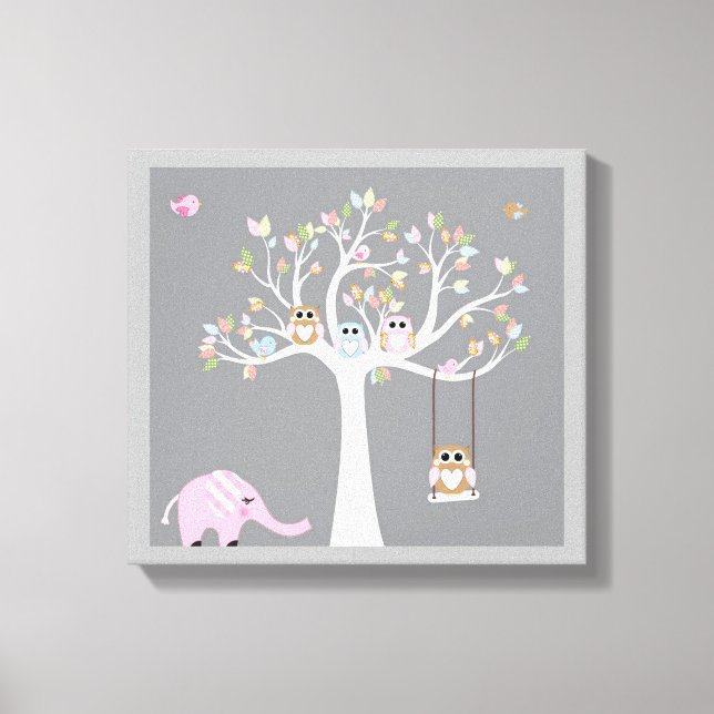 Cute Animals Canvas Print (Front)