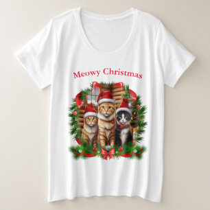 Cute animals Cats Christmas T-shirts