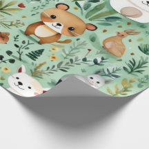 Cute animals gift ideas Wrapping Paper