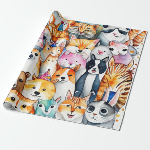 Cute animals gift ideas Wrapping Paper