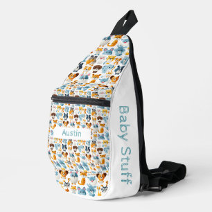 Cute Animals I Custom Name Sling Bag